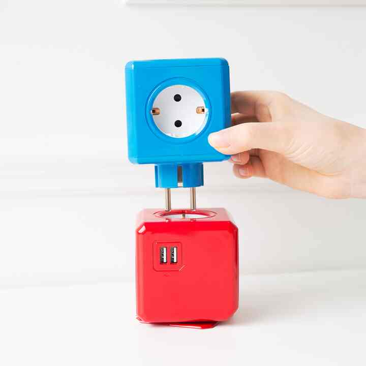 カラーデザイン電源タップ usb［6色・4種］