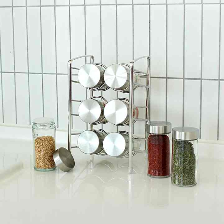 調味料入れ 6P＋スタンド＋ステッカー14種 フルセット