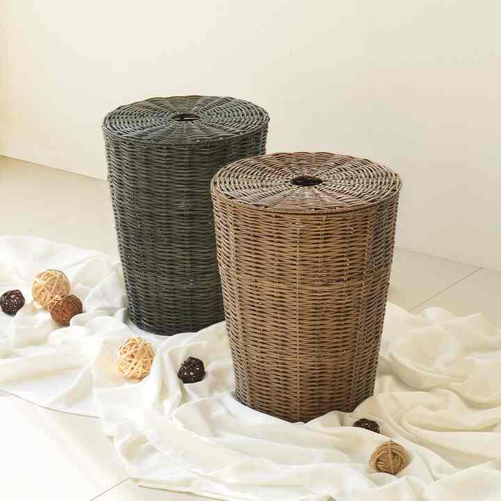 ラタンパターン収納ボックス 60L【3colors】