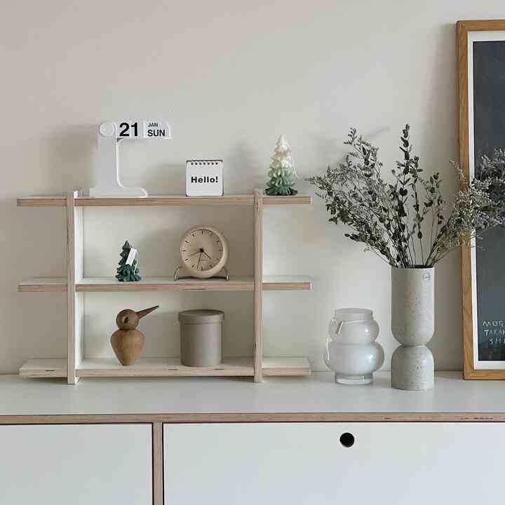 多用途 2段シェルフ［3色］