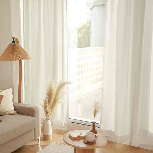 ホワイト 遮光カーテン 2枚セット［4サイズ］