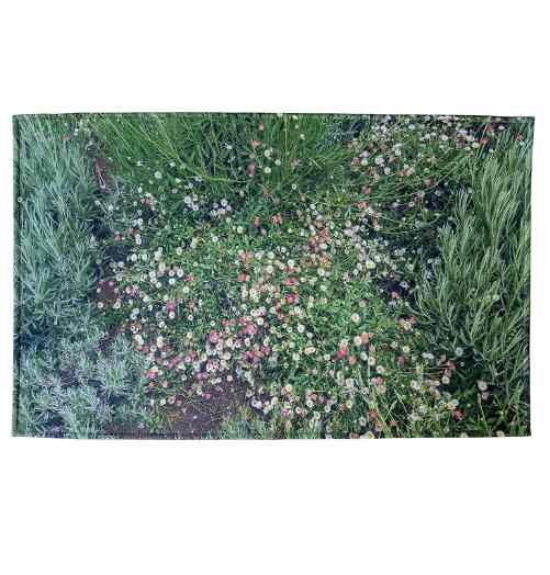 Flower garden Land scape ラグ