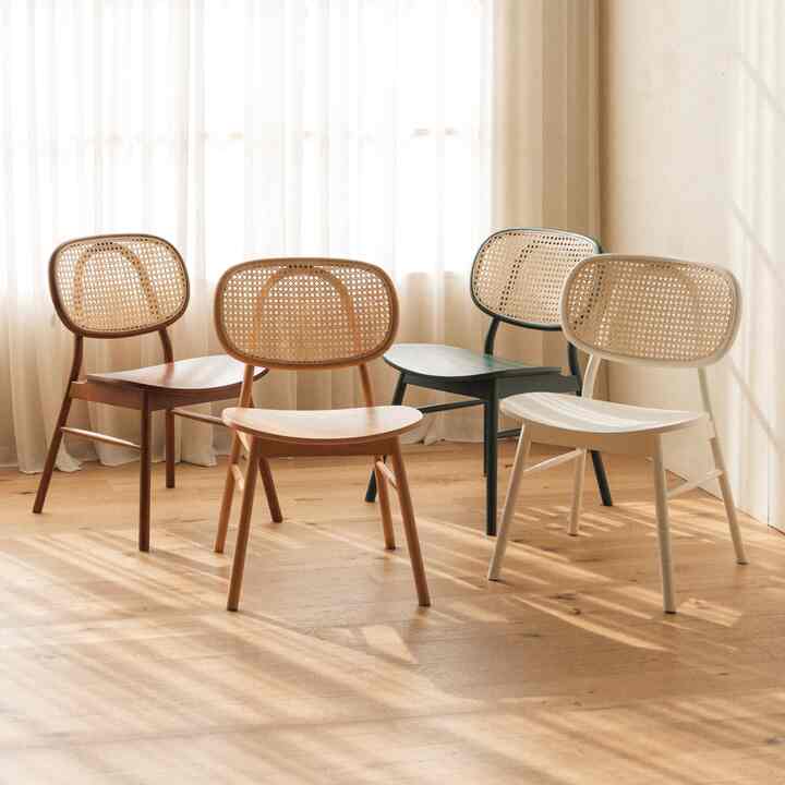 SAFAVIEH Couture Kristianna Natural Wood Solid Dining Side Chair Set