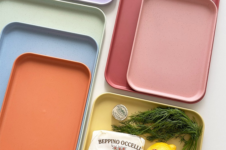 NEW 노플라스틱 플레인 컬러 트레이 카페쟁반 파스텔 쟁반 (8컬러/3사이즈)