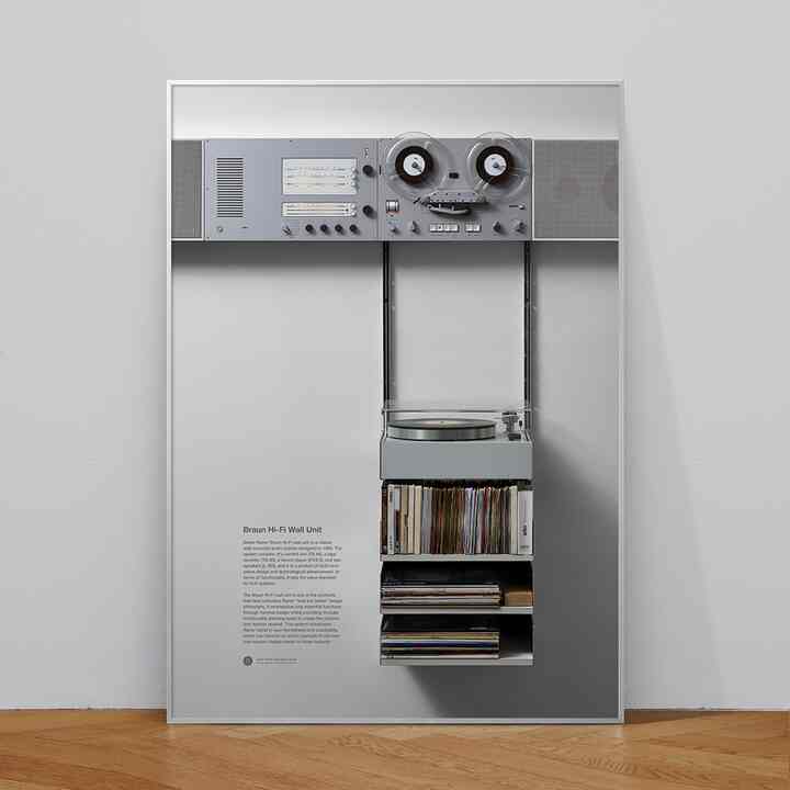 2023 NEW Wall Units ディーター・ラムス インテリアポスター A1サイズ