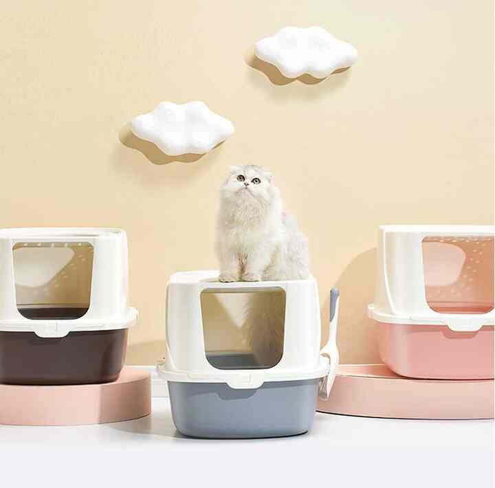カバー付き 猫用トイレ［3色］