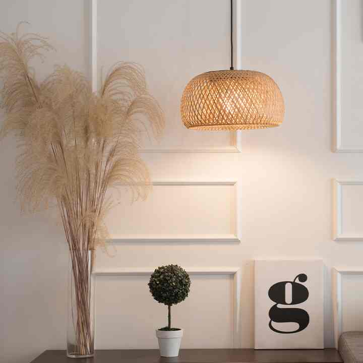 ビオザ ラタン 1灯 ペンダントライト［4サイズ］