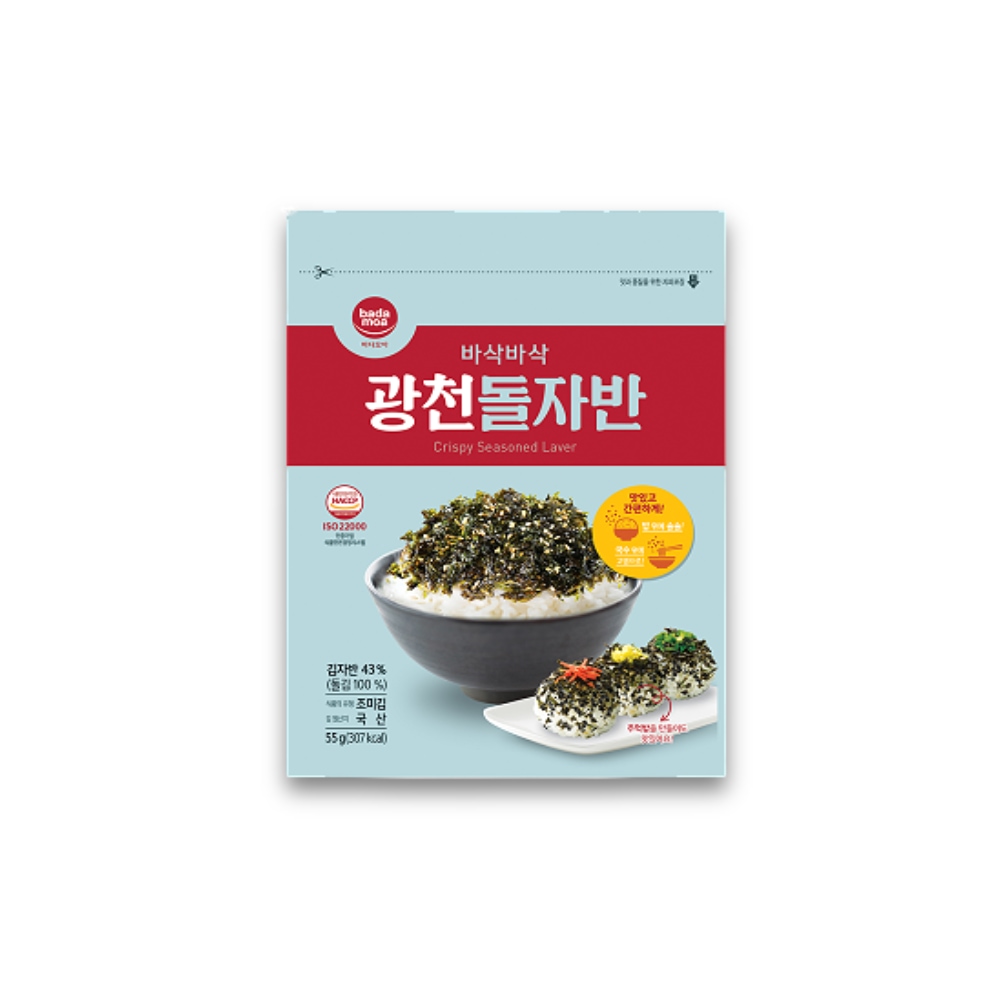 바다모아 김자반 광천 돌자반 돌김자반 55g, 2봉