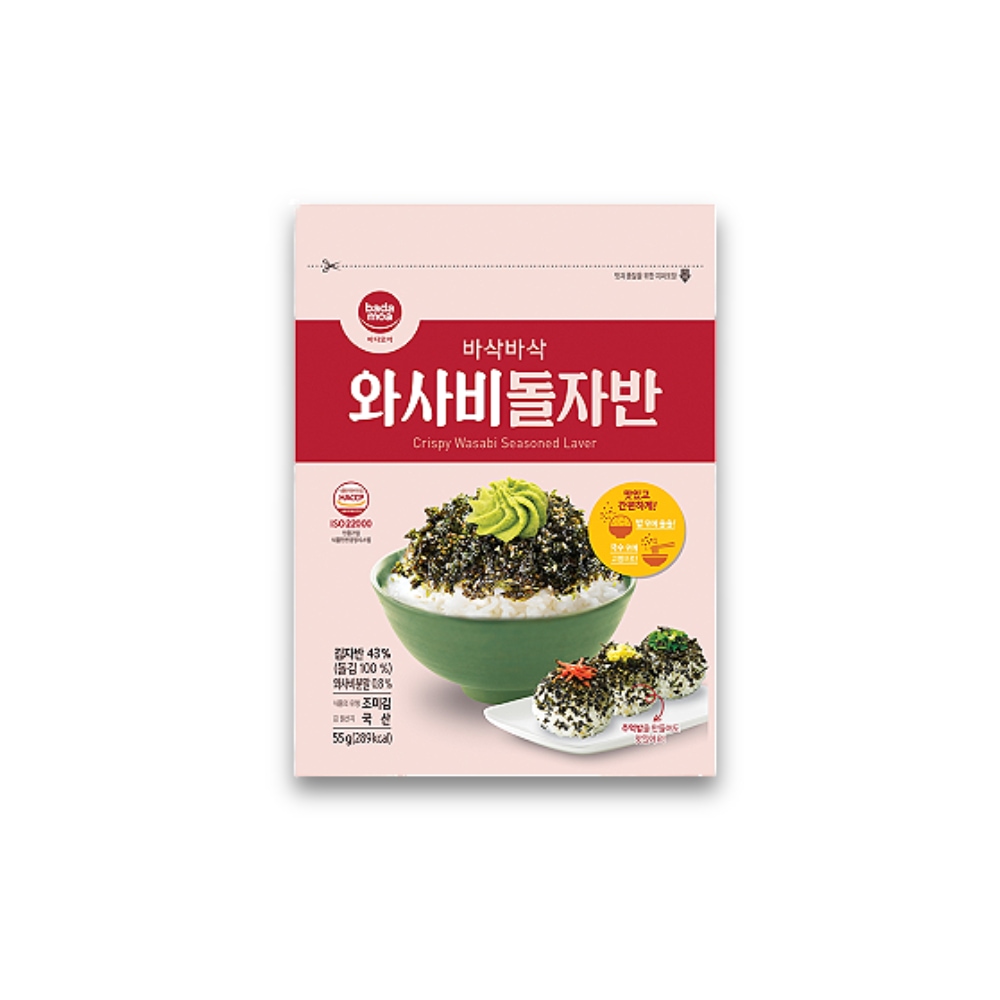 김자반 와사비 돌자반 돌김자반 55g, 2봉 가격 추이 바다모아 김자반 와사비 돌자반 돌김자반 55g, 2봉 - 최저가 5,500원