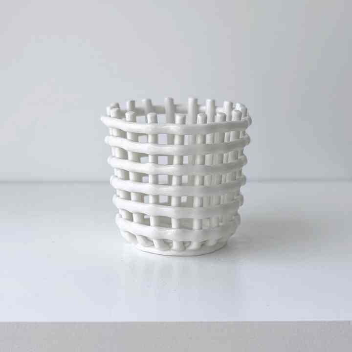 Ceramic Woven Basket［2色・3サイズ］