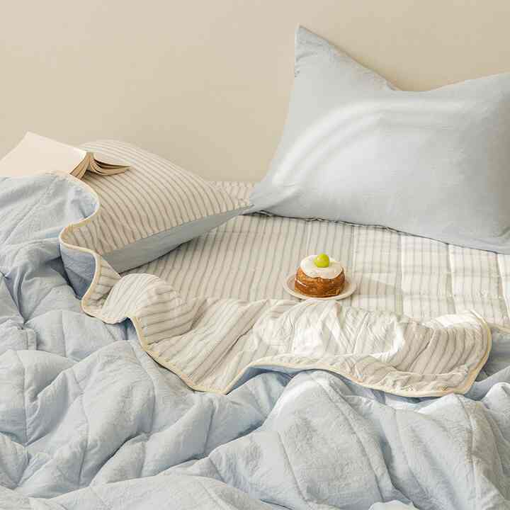 BAKING リバーシブル 夏用掛け布団＆枕カバー セット［3色］