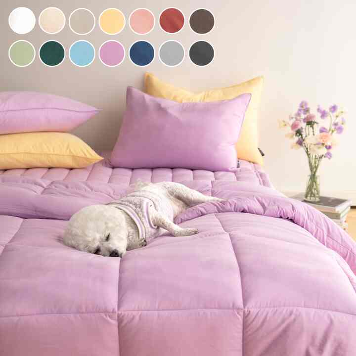 ダストフリー アレルギーケア ユーカリ 掛け布団セット［20色・2サイズ］