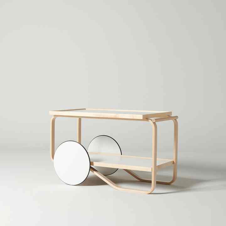 901 ティートロリー ホワイト ラミネート【3colors】