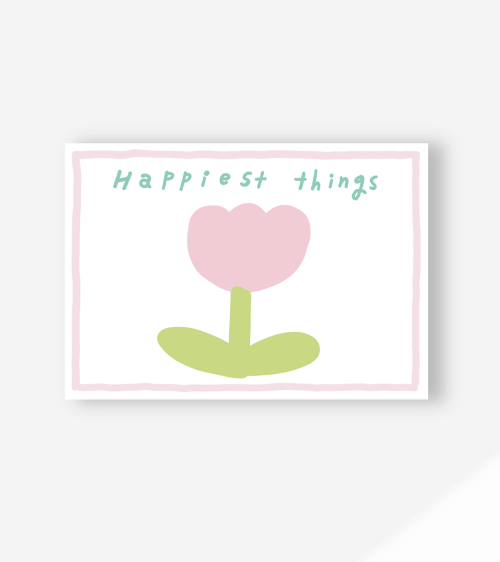 ピンクチューリップ インテリアポスター