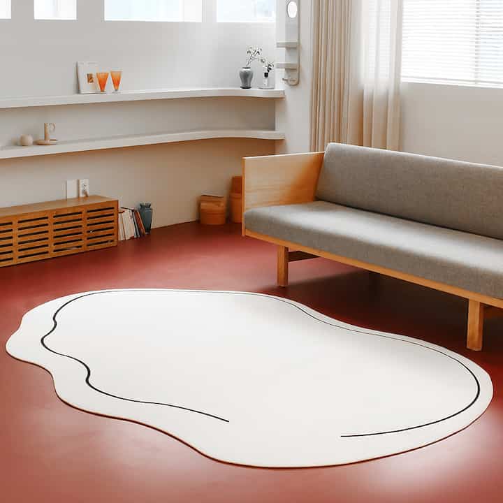 WaBee line shapeラグ 140x200cm