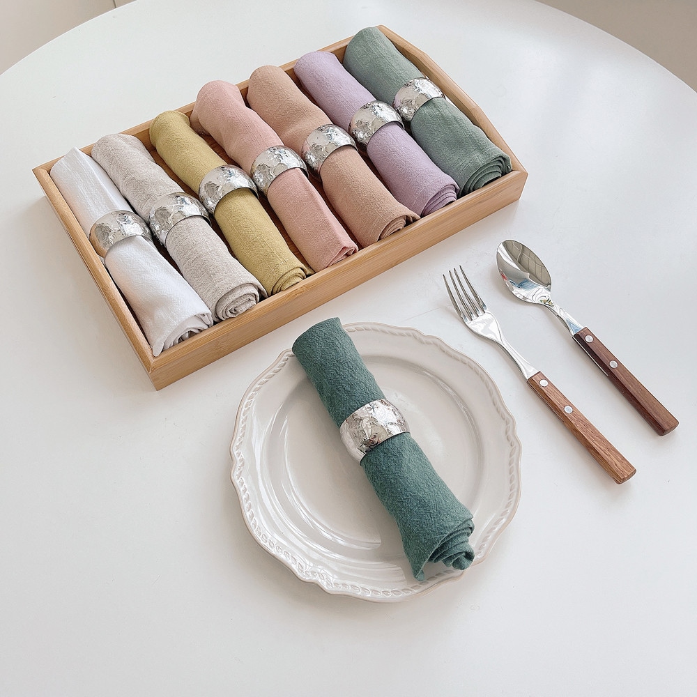 엘리스블루 린넨 냅킨 9color 무형광 카페 디너 테이블 플레이트 냅킨