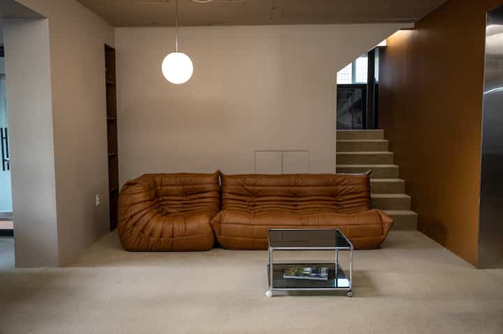 PH17 コーナー型 3人掛け 天然皮革 ソファ