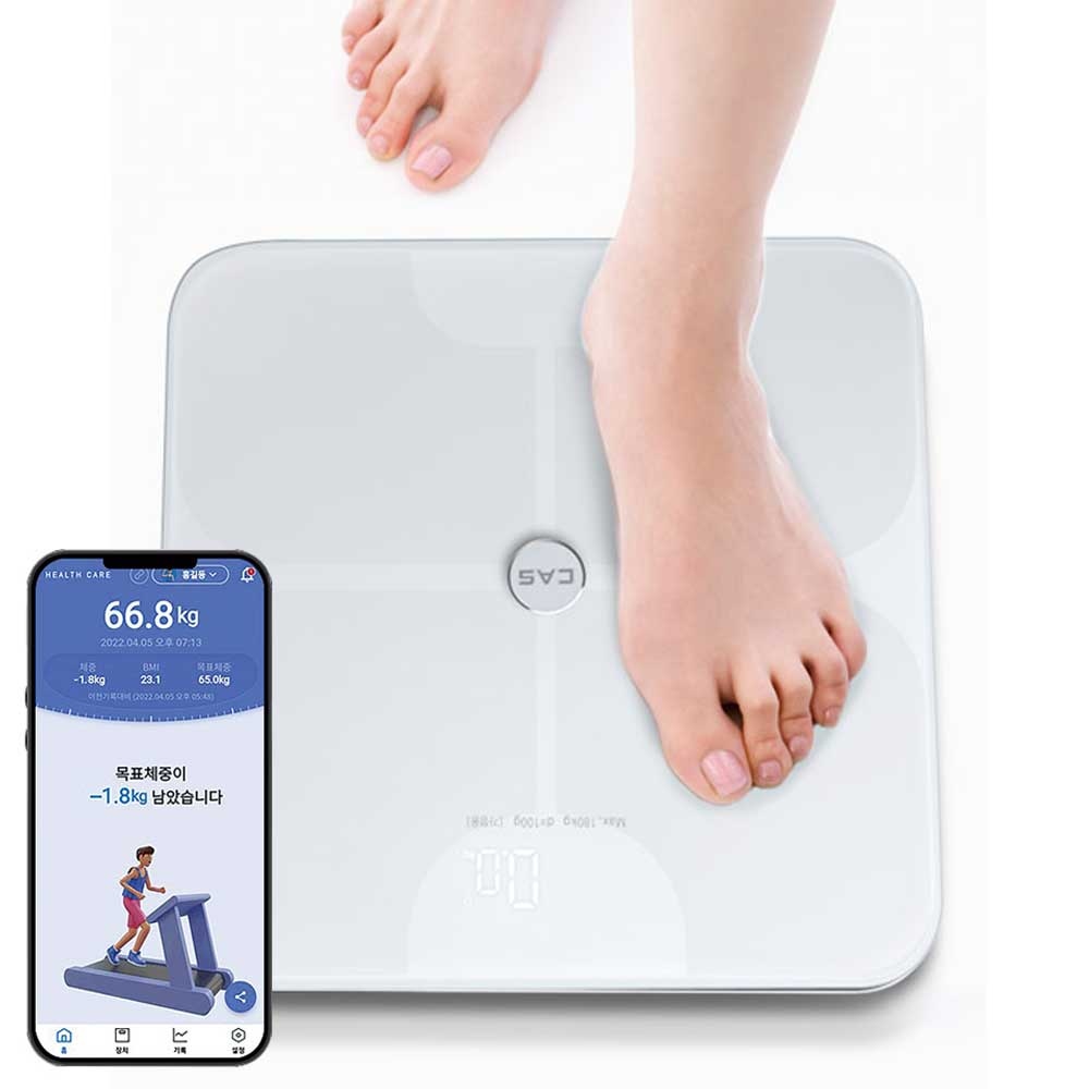 카스 BFA-S7 스마트 인바디 체중계 CAS 체지방 측정 디지털 정확한 몸무게 가정용 앱연동 - 최저가 45,000원