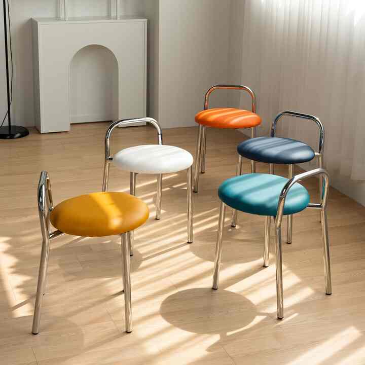 Chrome Loop Back Chair