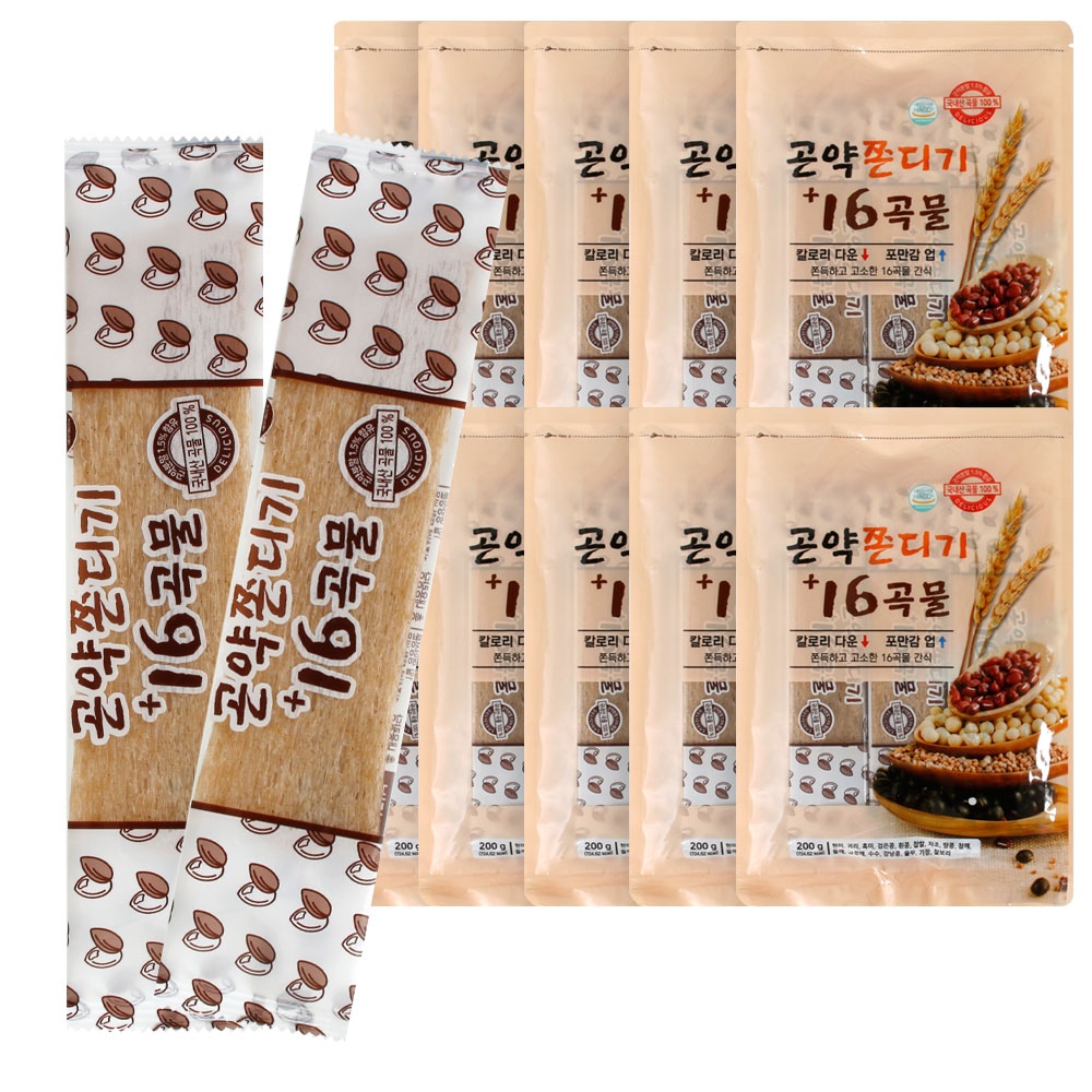 16곡물 곤약 쫀드기 10봉 가격 추이 포스아트 16곡물 곤약 쫀드기 10봉 - 최저가 24,200원