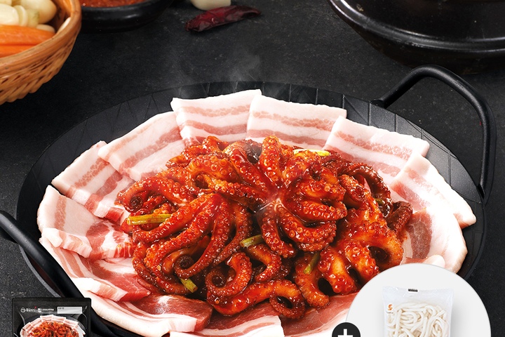 밀키트 > 안녕 쭈삼겹 쭈꾸미삼겹살볶음 250g 1팩(+우동사리 증정) | 오늘의집 쇼핑 안녕 쭈삼겹 쭈꾸미삼겹살볶음 250g 1팩(+우동사리 증정)