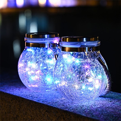 레나에너지 태양광 정원등 태양열 LED 야외 반딧불 램프 현관 조경 조명 3colors