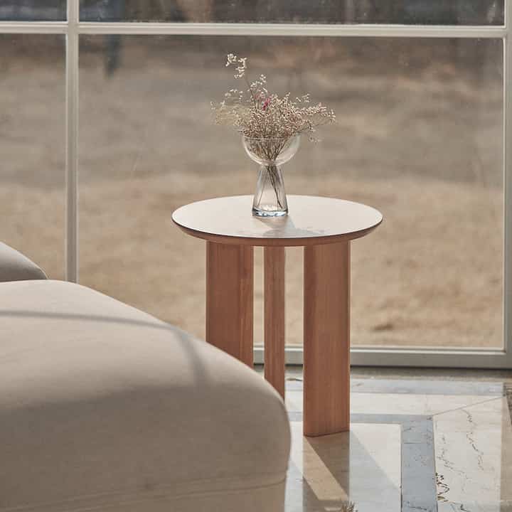 Blanc サイドテーブル 40cm［2色］