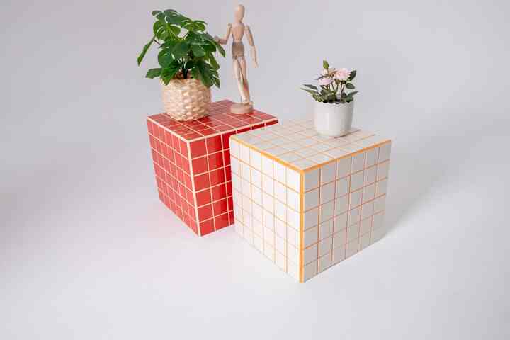 DIY タイル サイドテーブル製作キット［10色］