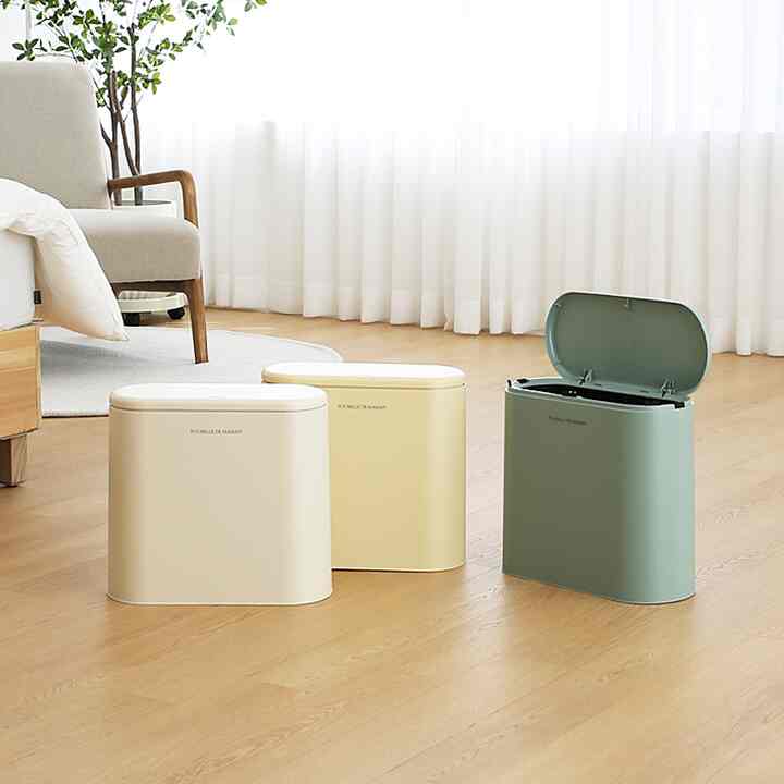 プベルドママン スリムゴミ箱 10L［3色］