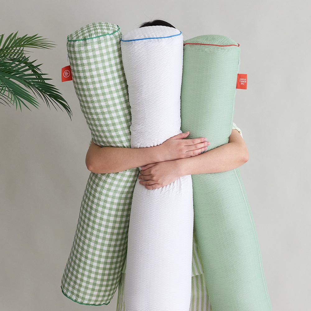 보웰 자연을 담은 바람 솔솔 뱀부 시어서커 여름 쿨바디필로우 커버 3colors