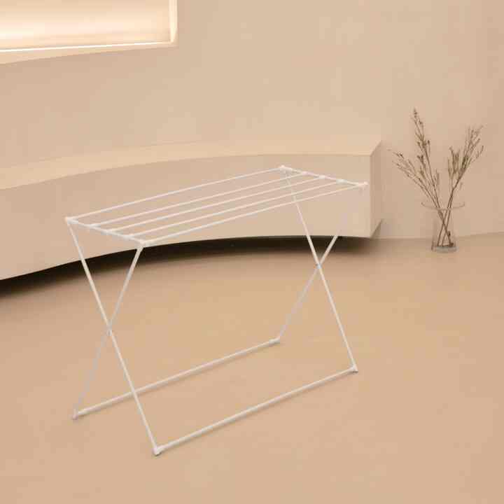 ホワイト 伸縮式 ミニ物干しスタンド