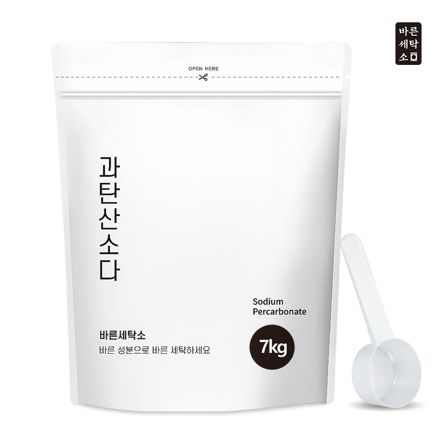 오늘의집 바른세탁소 과탄산소다 파우치 7kg +스푼1개