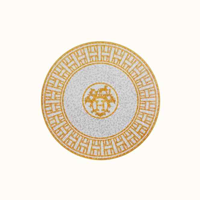デザートプレート 〈モザイク 24〉 ゴールド