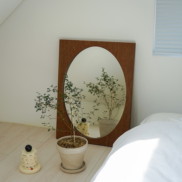 벽거울 > OVAL MIRROR L size 라왕합판 인테리어 벽거울 원형거울 우드미러 화장대 | 오늘의집 쇼핑