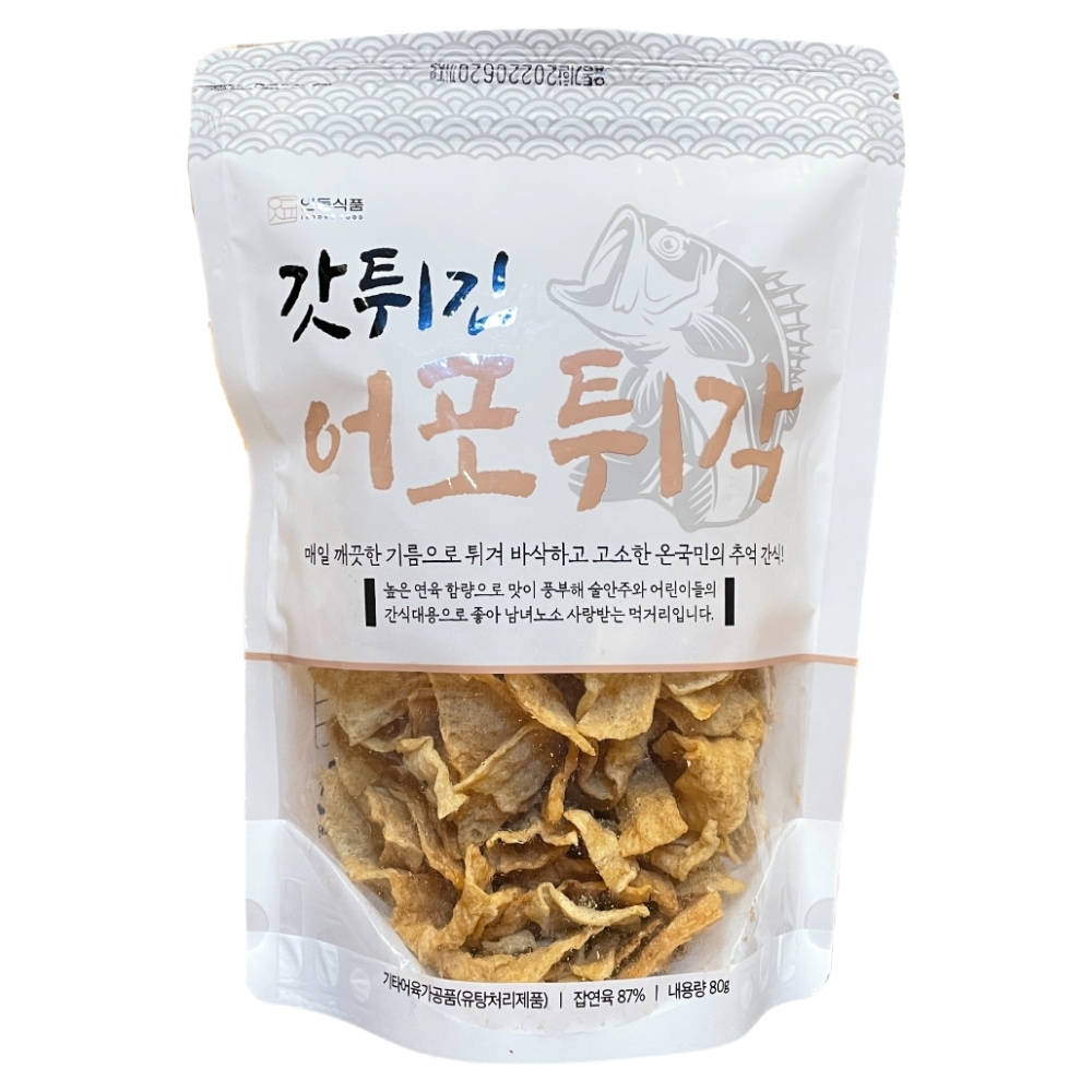 인동식품 갓 튀긴 어포튀각 80g - 최저가 2,100원