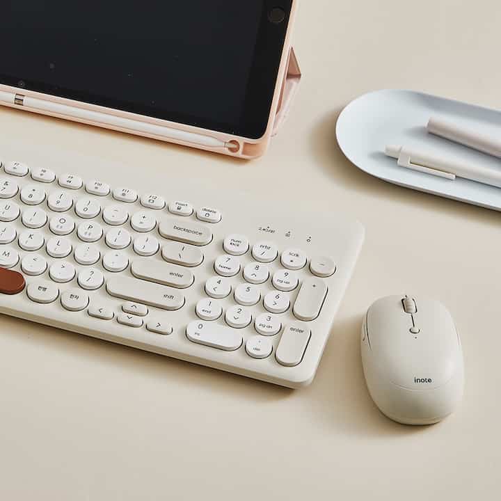 KM960RB iPad/タブレット用 Bluetooth 静音ワイヤレスキーボード＆マウスセット