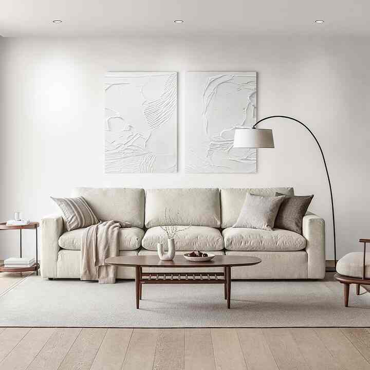 CAMPO BASIC 2 4人掛けソファ アイボリー