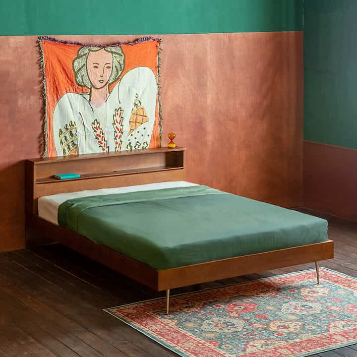 Bruna ウッド ベッドフレーム［3サイズ］