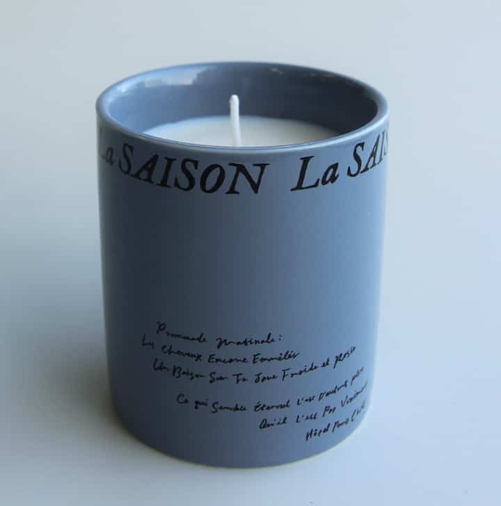 Scent of Chillier Days Candle Jar (Grey Blue)