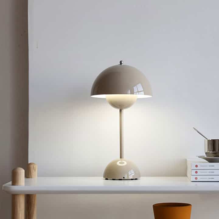 Gloss Dome Cordless Table Lamp