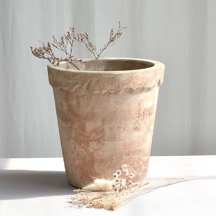 ベトナム製テラコッタ鉢 ヴィンテージ風フローポット