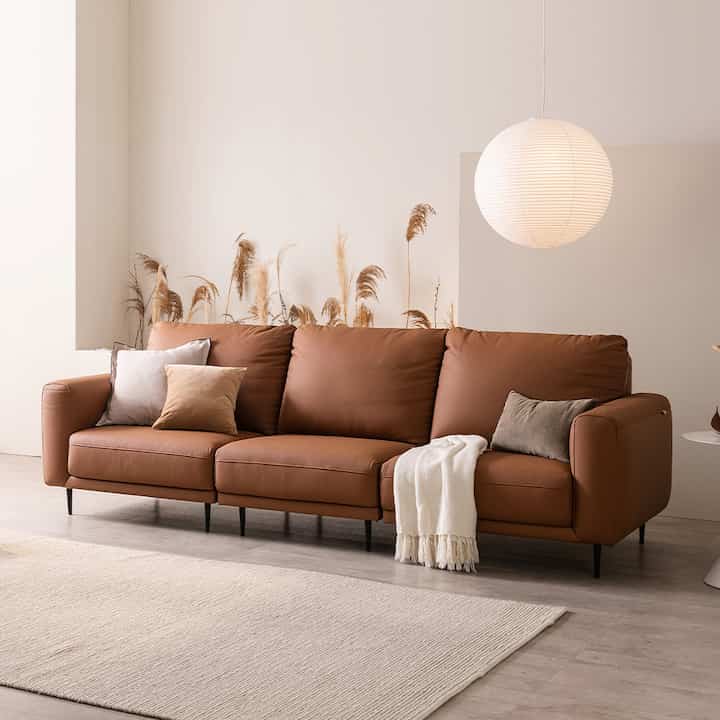 COMFIT 天然皮革 4人掛けソファ
