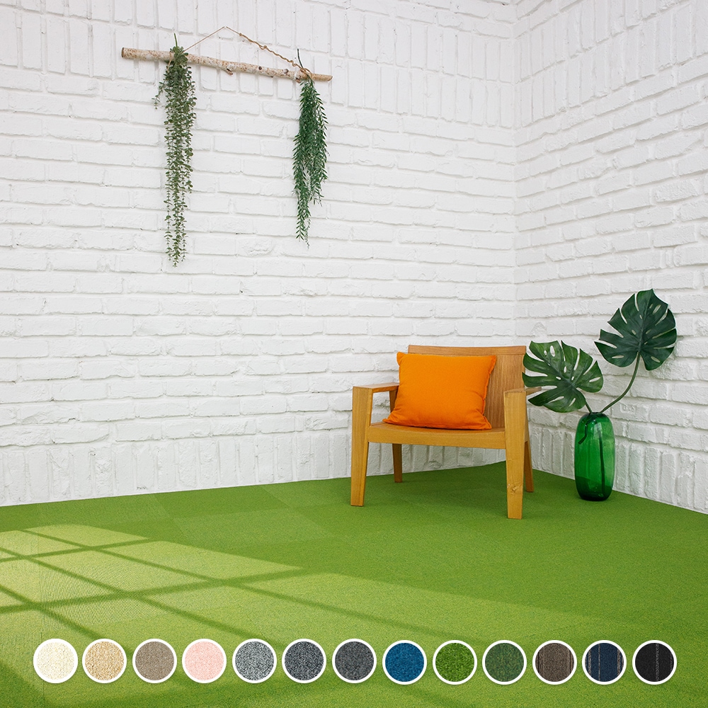 스완카페트 DIY 효성 타일카페트 매트 방염 8장(1장:50x50cm) 13color