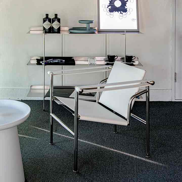 Mid-century Modern Steel Frame Armchair