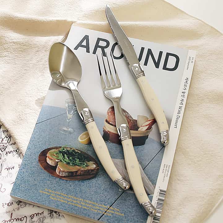 Classic Handle Cutlery 3-Piece Set for 2