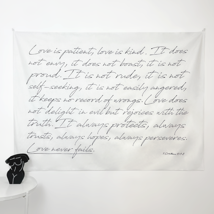 感性 レタリング ファブリックポスター［3サイズ］