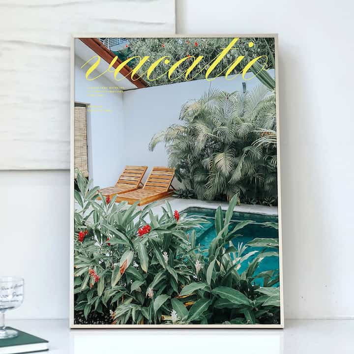 癒しの旅行フォトポスター フレーム付き– 06 夏休み［5サイズ］