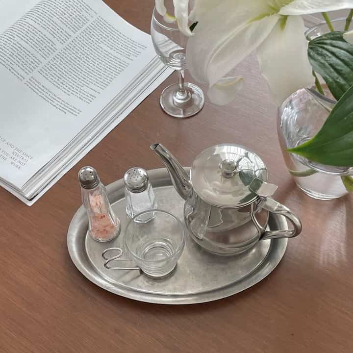 フレンチ ステンレス ティーポット セット