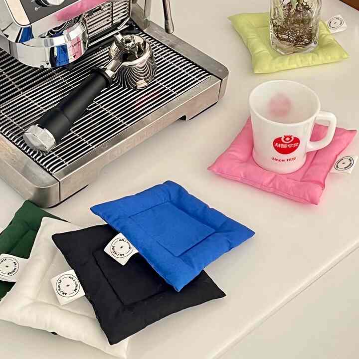 クッション ティーコスター［6色］