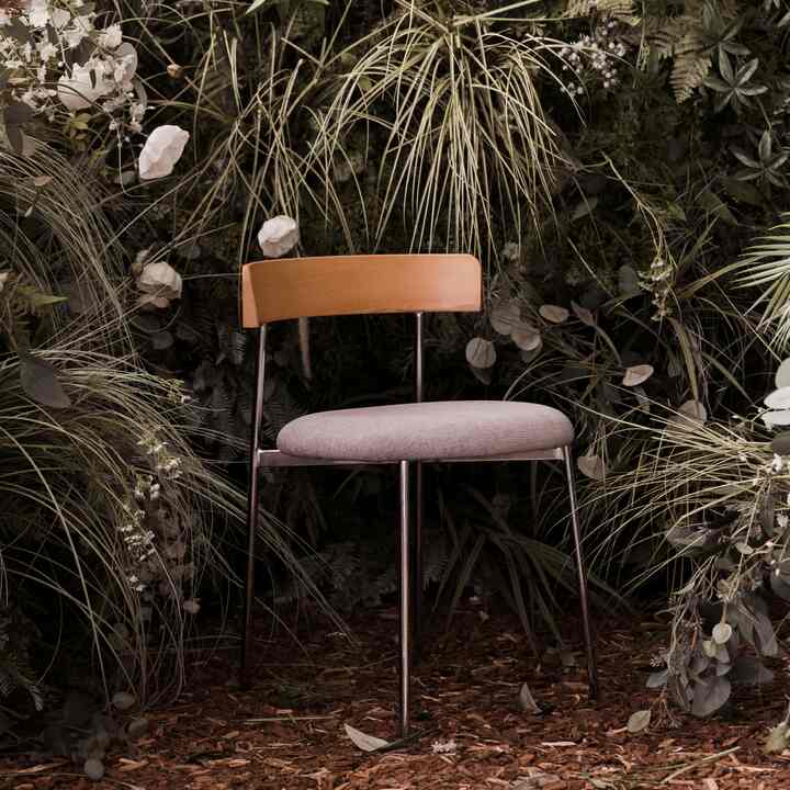 Eddie ファブリック ダイニングチェア［5色］